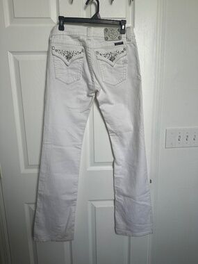 Miss Me White Jeans Size 29 JW5141B5 Boot Cut